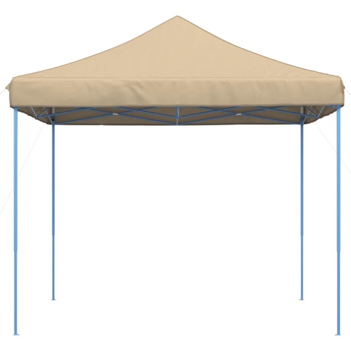 Tente de réception pliable escamotable beige 292x292x315 cm – Image 2