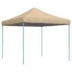 Tente de réception pliable escamotable beige 292x292x315 cm – Image 3