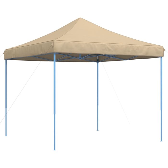 Tente de réception pliable escamotable beige 292x292x315 cm – Image 3