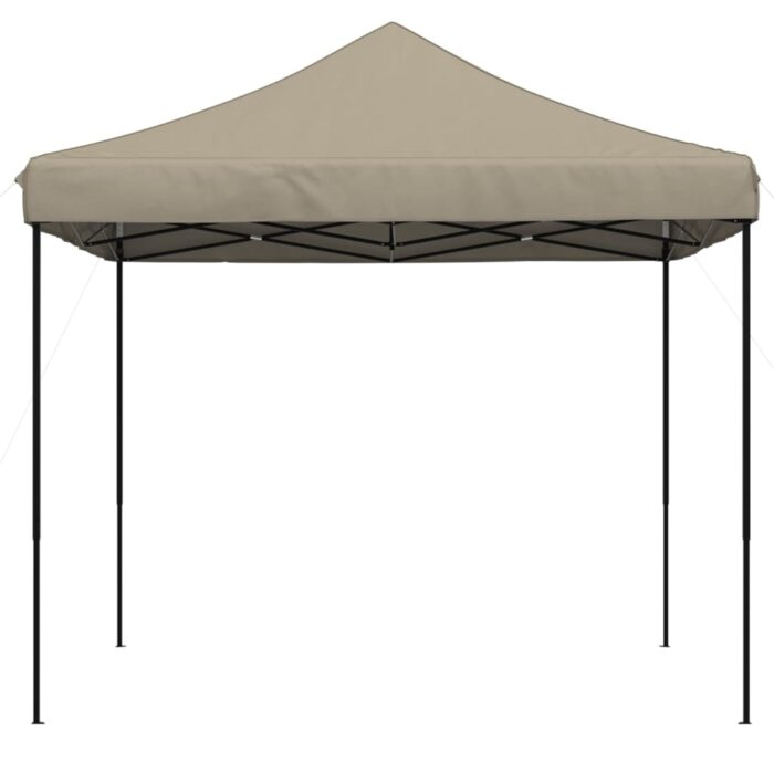 Tente de réception pliable escamotable taupe 292x292x315 cm – Image 2