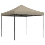 Tente de réception pliable escamotable taupe 292x292x315 cm – Image 3