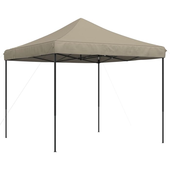 Tente de réception pliable escamotable taupe 292x292x315 cm – Image 3