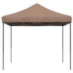 Tente de réception pliable escamotable marron 292x292x315 cm – Image 2