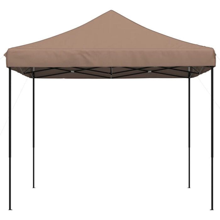 Tente de réception pliable escamotable marron 292x292x315 cm – Image 2