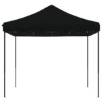 Tente de réception pliable escamotable noir 292x292x315 cm – Image 2