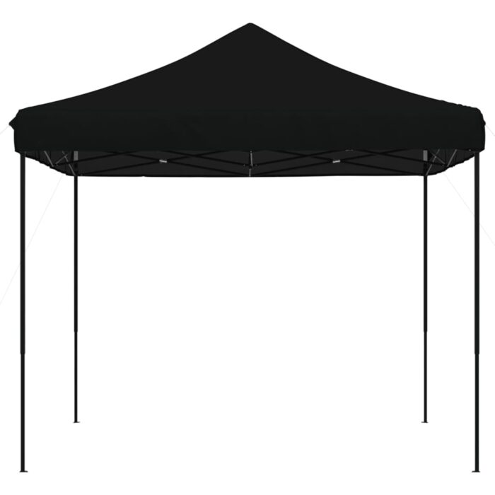 Tente de réception pliable escamotable noir 292x292x315 cm – Image 2