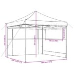 Tente de réception pliable escamotable avec 2 parois latérales – Image 7