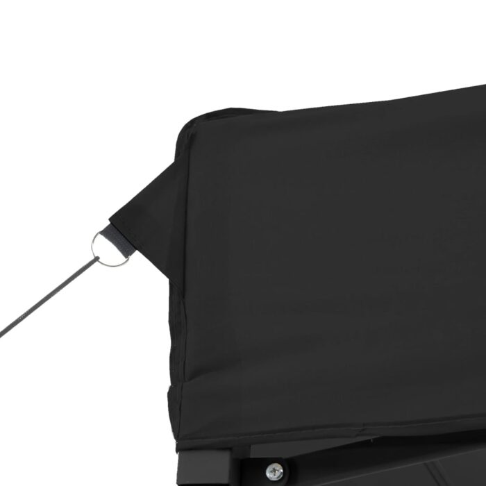 Tente de réception pliable escamotable 2 parois latérales noir – Image 5