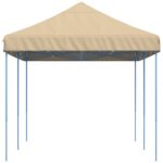 Tente de réception pliable escamotable beige 580x292x315 cm – Image 2
