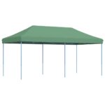 Tente de réception pliable escamotable vert 580x292x315 cm – Image 3