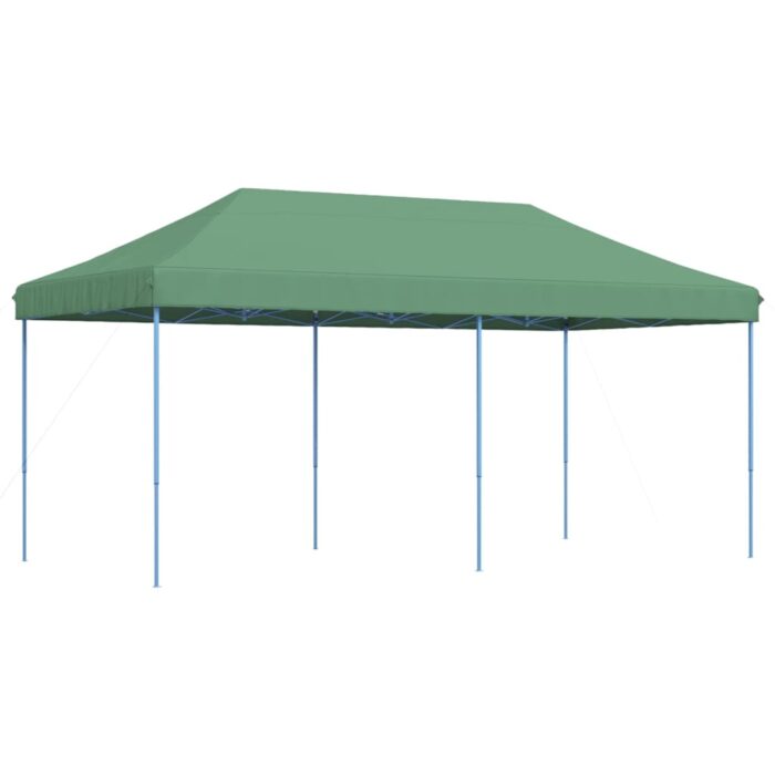 Tente de réception pliable escamotable vert 580x292x315 cm – Image 3