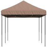 Tente de réception pliable escamotable marron 580x292x315 cm – Image 2