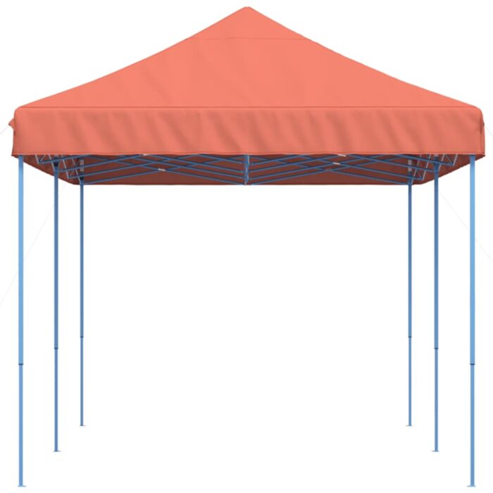 Tente réception pliable escamotable terre cuite 580x292x315 cm – Image 2