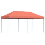 Tente réception pliable escamotable terre cuite 580x292x315 cm – Image 3