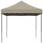Tente de réception pliable escamotable taupe 440x292x315 cm – Image 2