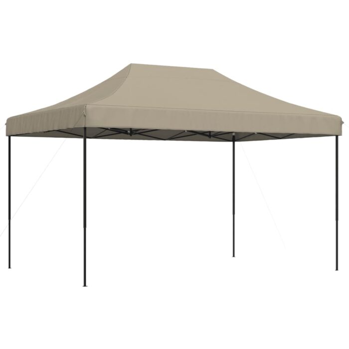 Tente de réception pliable escamotable taupe 440x292x315 cm – Image 3