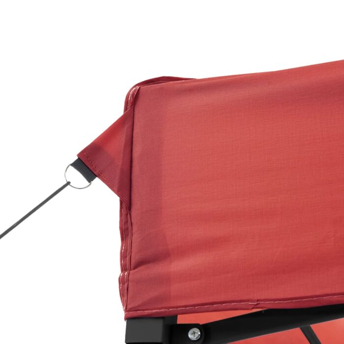 Tente de réception pliable escamotable bordeaux 440x292x315 cm – Image 5