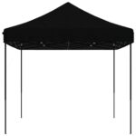 Tente de réception pliable escamotable noir 440x292x315 cm – Image 2