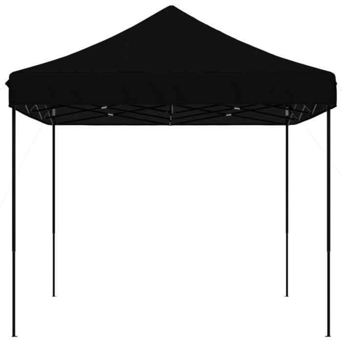 Tente de réception pliable escamotable noir 440x292x315 cm – Image 2