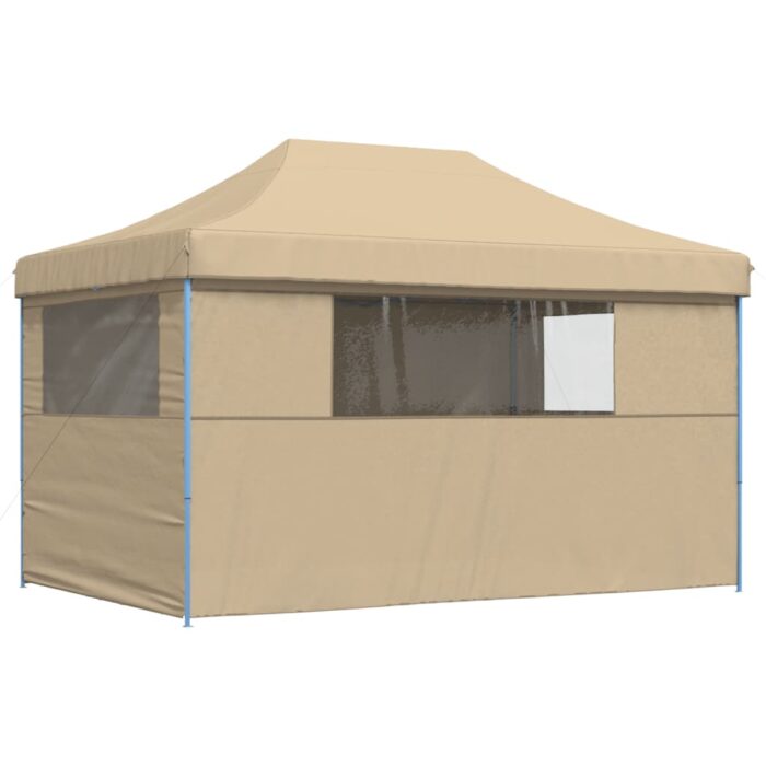 Tente de réception pliable escamotable avec 4 parois latérales – Image 3