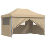 Tente de réception pliable escamotable avec 4 parois latérales – Image 4
