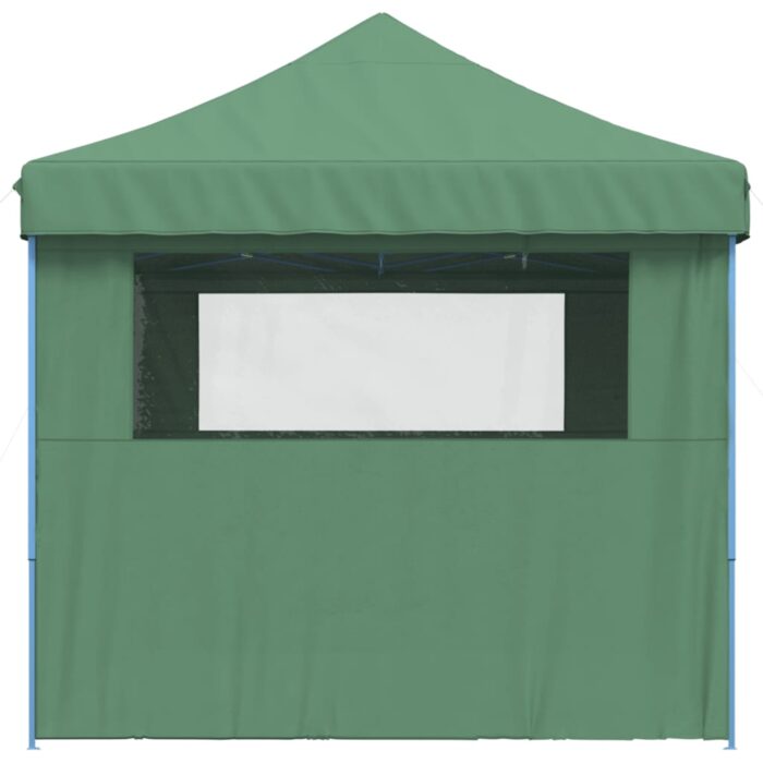 Tente de réception pliable escamotable 4 parois latérales vert – Image 2