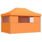 Tente de réception pliable escamotable avec 4 parois latérales – Image 3