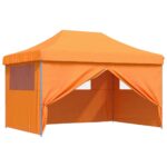 Tente de réception pliable escamotable avec 4 parois latérales – Image 5