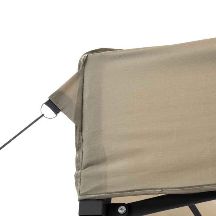 Tente de réception pliable escamotable 4 parois latérales taupe – Image 6