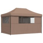 Tente de réception pliable escamotable avec 4 parois latérales – Image 3
