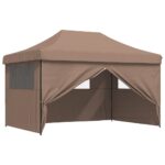 Tente de réception pliable escamotable avec 4 parois latérales – Image 5