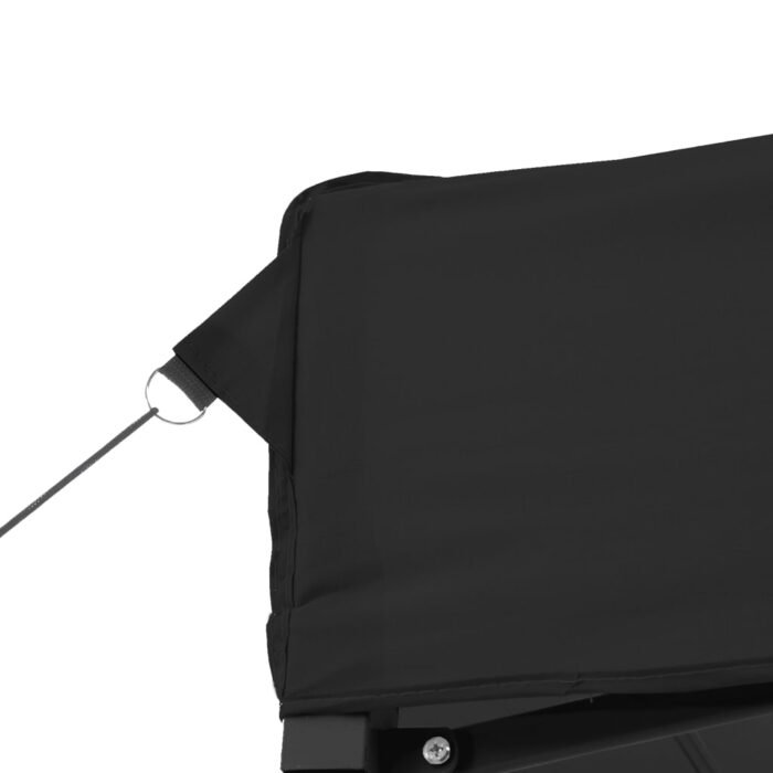 Tente de réception pliable escamotable 4 parois latérales noir – Image 6
