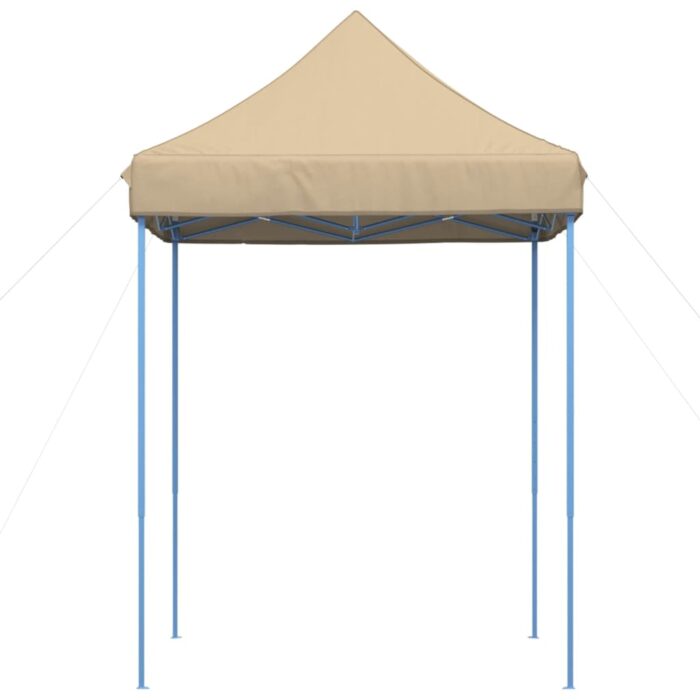 Tente de réception pliable escamotable beige 200x200x306 cm – Image 2