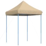 Tente de réception pliable escamotable beige 200x200x306 cm – Image 3