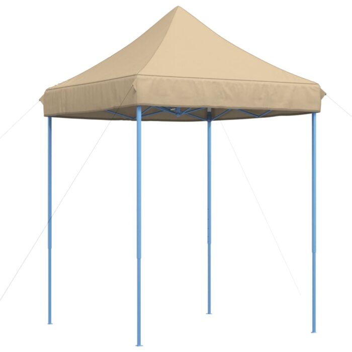 Tente de réception pliable escamotable beige 200x200x306 cm – Image 3
