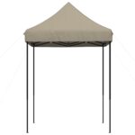 Tente de réception pliable escamotable taupe 200x200x306 cm – Image 2