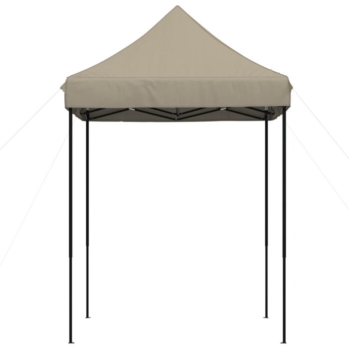Tente de réception pliable escamotable taupe 200x200x306 cm – Image 2