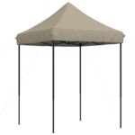 Tente de réception pliable escamotable taupe 200x200x306 cm – Image 3