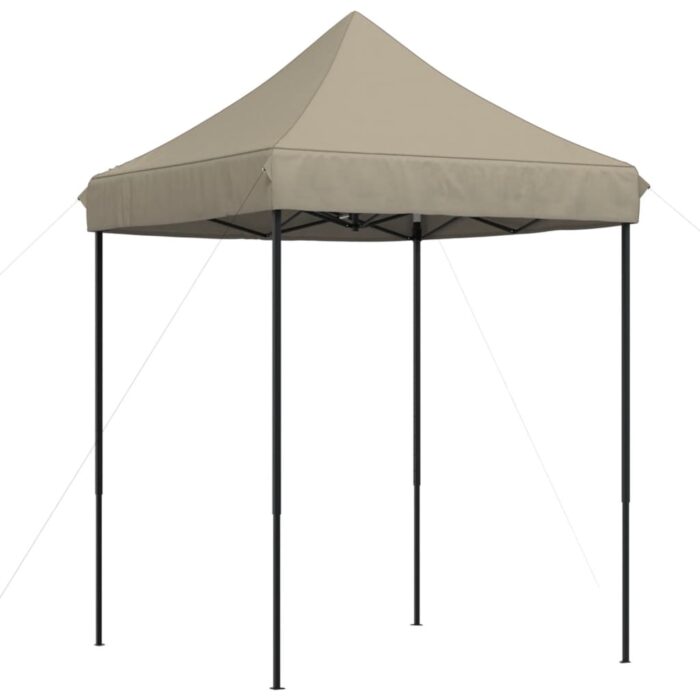 Tente de réception pliable escamotable taupe 200x200x306 cm – Image 3
