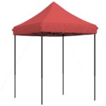 Tente de réception pliable escamotable bordeaux 200x200x306 cm – Image 3