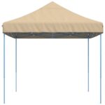 Tente de réception pliable escamotable beige 410x279x315 cm – Image 2