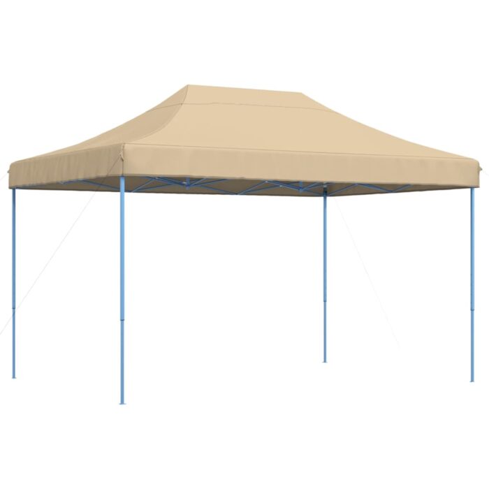 Tente de réception pliable escamotable beige 410x279x315 cm – Image 3
