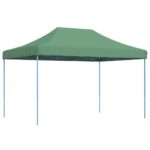 Tente de réception pliable escamotable vert 410x279x315 cm – Image 3