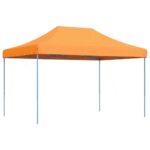 Tente de réception pliable escamotable orange 410x279x315 cm – Image 3