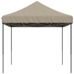 Tente de réception pliable escamotable taupe 410x279x315 cm – Image 2
