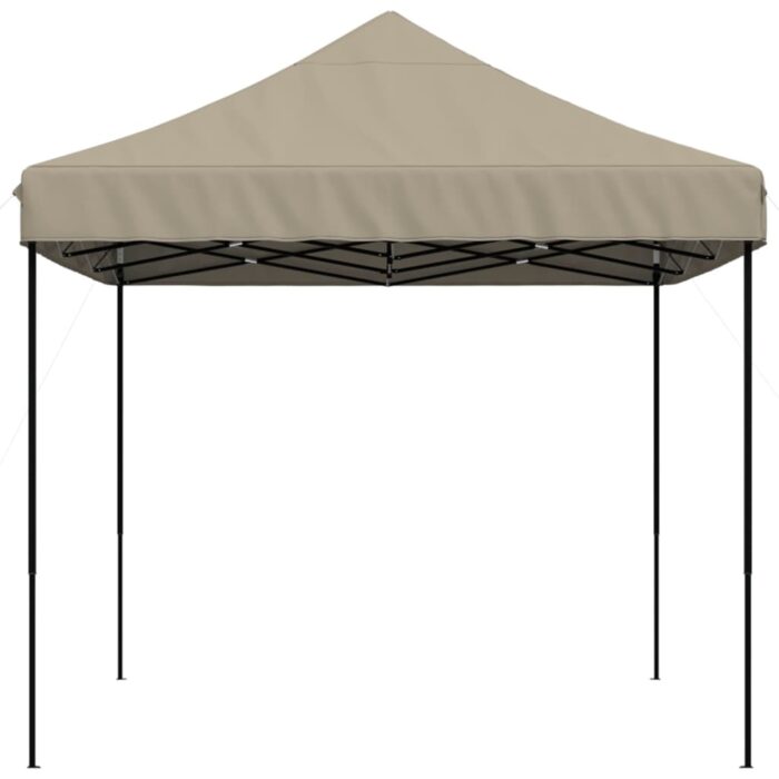 Tente de réception pliable escamotable taupe 410x279x315 cm – Image 2