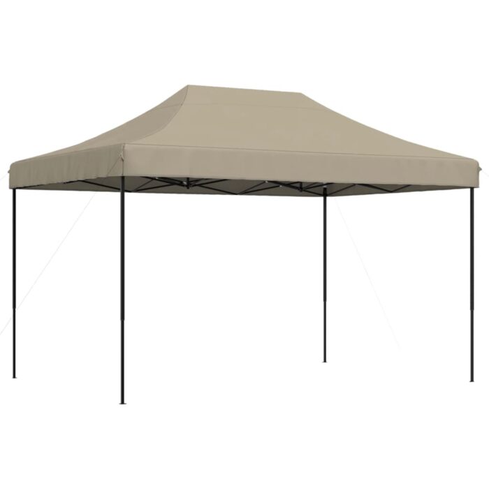 Tente de réception pliable escamotable taupe 410x279x315 cm – Image 3