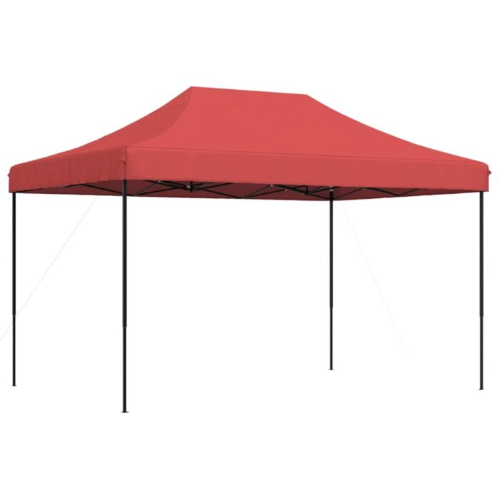 Tente de réception pliable escamotable bordeaux 410x279x315 cm – Image 3
