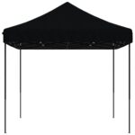 Tente de réception pliable escamotable noir 410x279x315 cm – Image 2