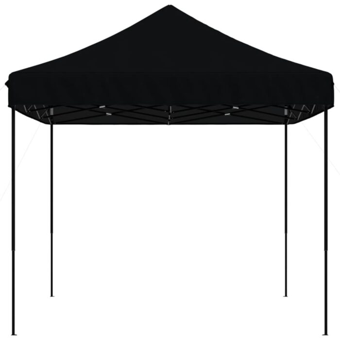 Tente de réception pliable escamotable noir 410x279x315 cm – Image 2